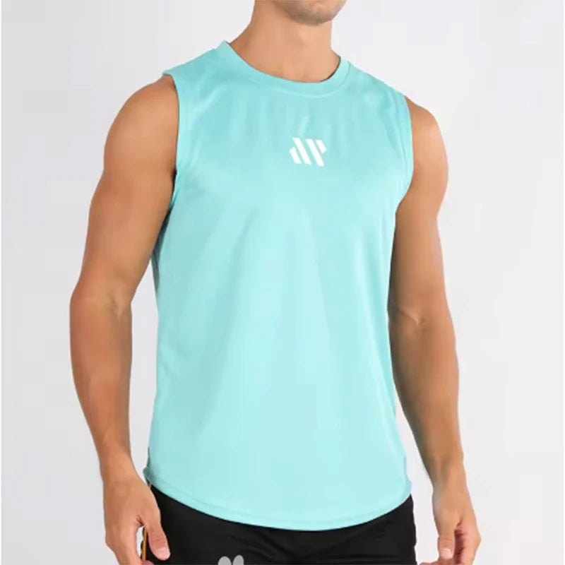 ADED Summer new Gym Vest Men Bodybuilding Sleeveless Sports Tank Top quick-drying mesh Fitness Running Tank Top men Clothes